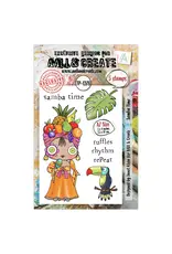 AALL & CREATE AALL & CREATE JANET KLEIN #1278 SAMBA TIME A7 CLEAR STAMP