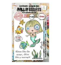 AALL & CREATE AALL & CREATE JANET KLEIN #1280 EMILY'S SPLASH A7 CLEAR STAMP SET