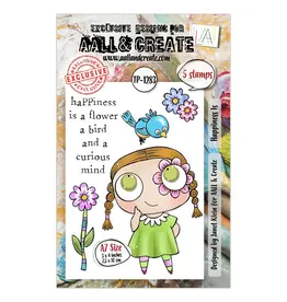 AALL & CREATE AALL & CREATE JANET KLEIN #1283 HAPPINESS IS A7 CLEAR STAMP SET