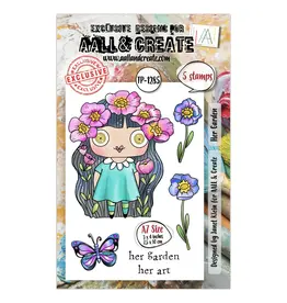 AALL & CREATE AALL & CREATE JANET KLEIN #1285 HER GARDEN A7 CLEAR STAMP SET