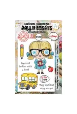 AALL & CREATE AALL & CREATE JANET KLEIN #1287 SCHOOL DAZE A7 CLEAR STAMP SET