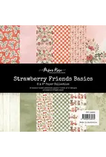 PAPER ROSE PAPER ROSE STRAWBERRY FRIENDS BASICS 6x6 PAPER COLLECTION