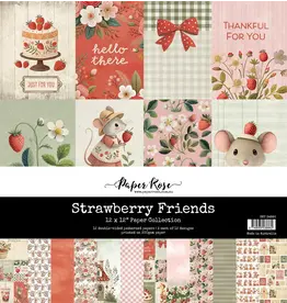 PAPER ROSE PAPER ROSE STRAWBERRY FRIENDS 12x12 PAPER COLLECTION