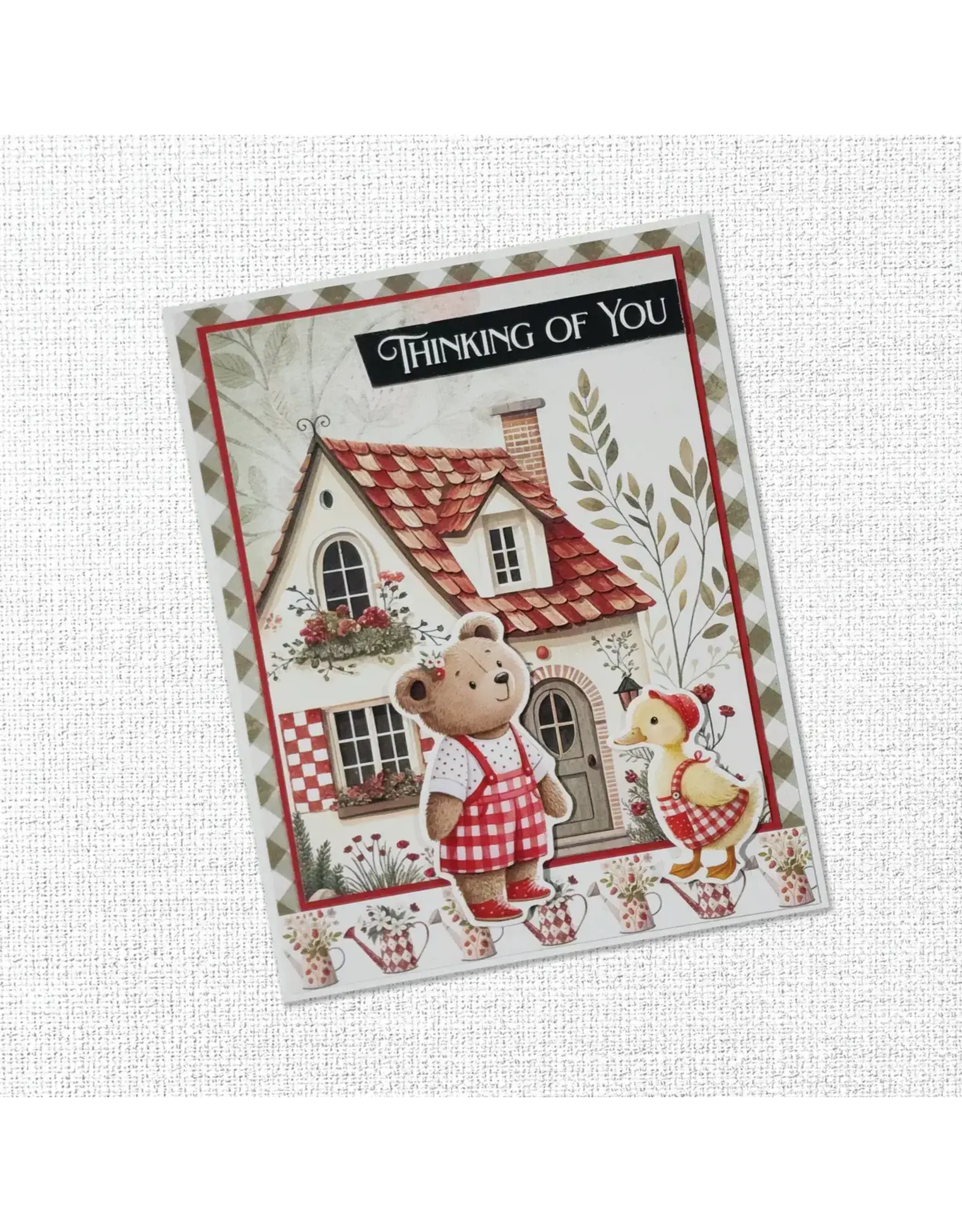 PAPER ROSE PAPER ROSE STRAWBERRY FRIENDS  EMBOSSED DIE CUTS