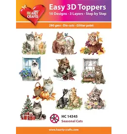 HEARTY CRAFTS HEARTY CRAFTS SEASONAL CAT EASY 3D TOPPERS