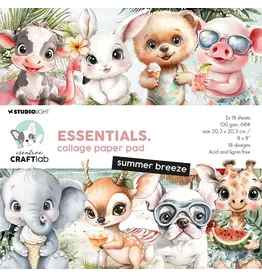 STUDIOLIGHT STUDIOLIGHT ESSENTIALS SUMMER BREEZE 8x8 PAPER PAD
