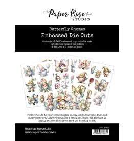 PAPER ROSE PAPER ROSE BUTTERFLY GNOMES EMBOSSED DIE CUTS