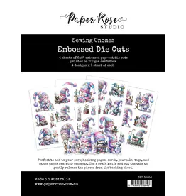 PAPER ROSE PAPER ROSE SEWING GNOMES EMBOSSED DIE CUTS