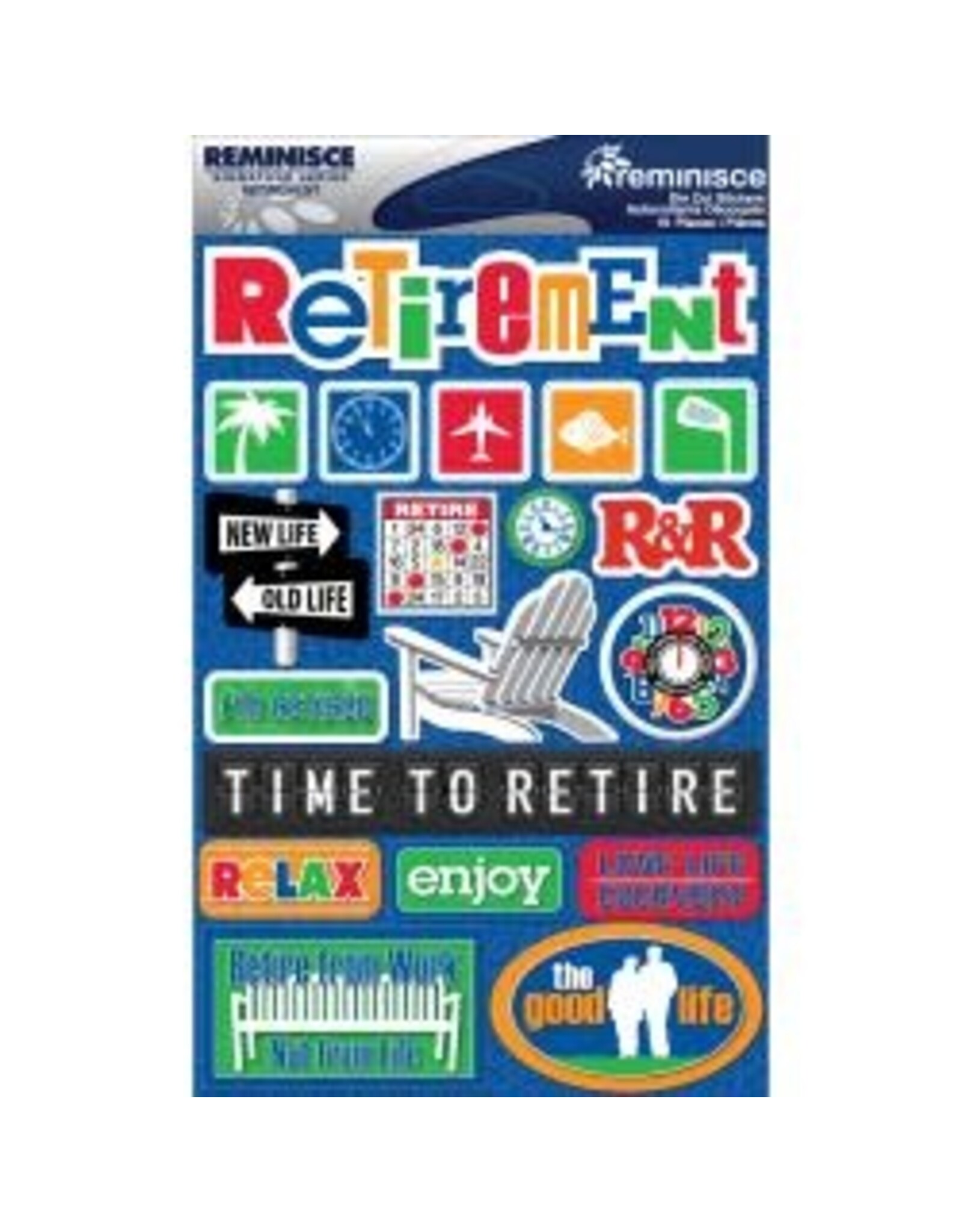 REMINISCE REMINISCE RETIREMENT DIE CUT STICKERS