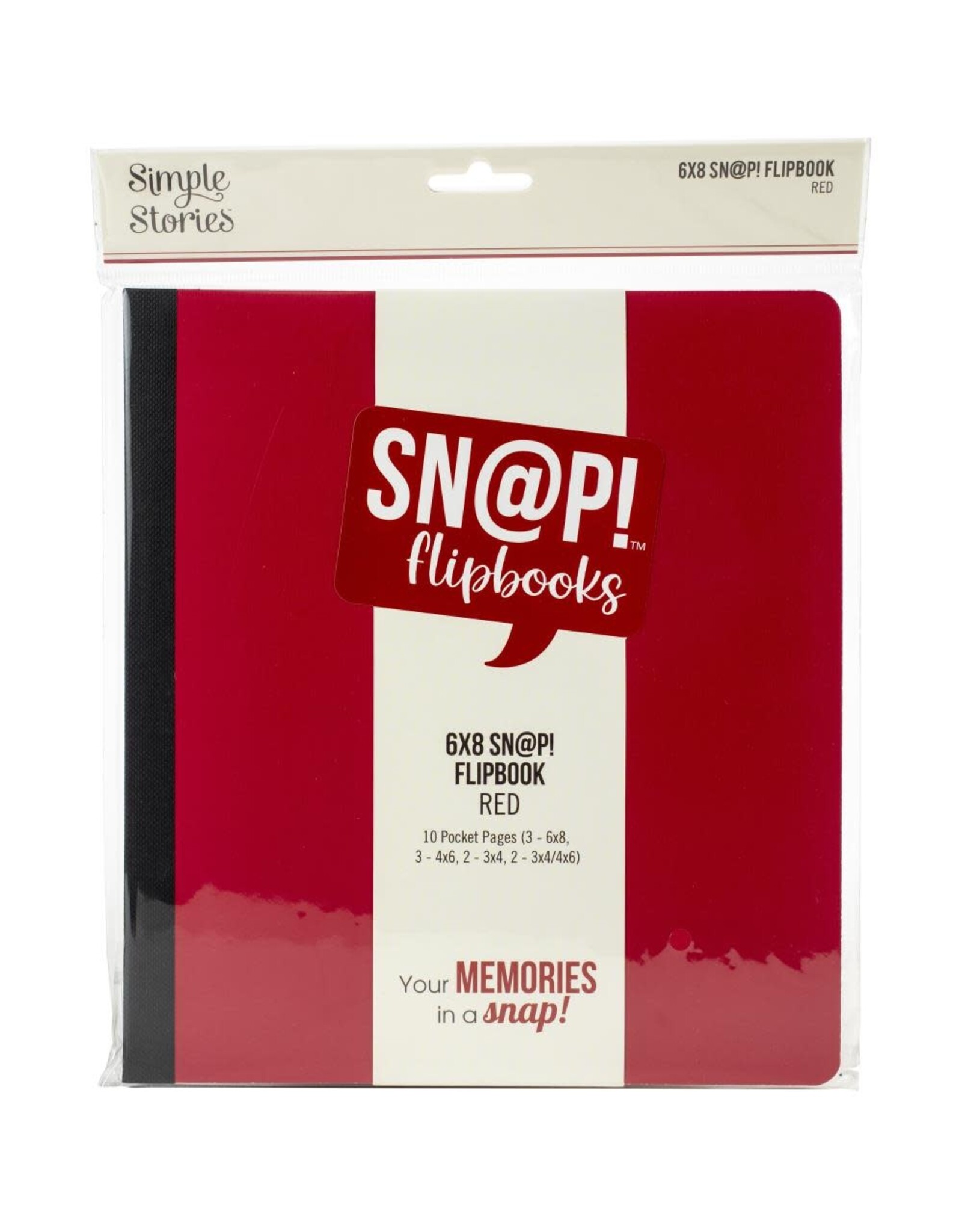 SIMPLE STORIES SIMPLE STORIES RED 6X8 SN@P! FLIPBOOK