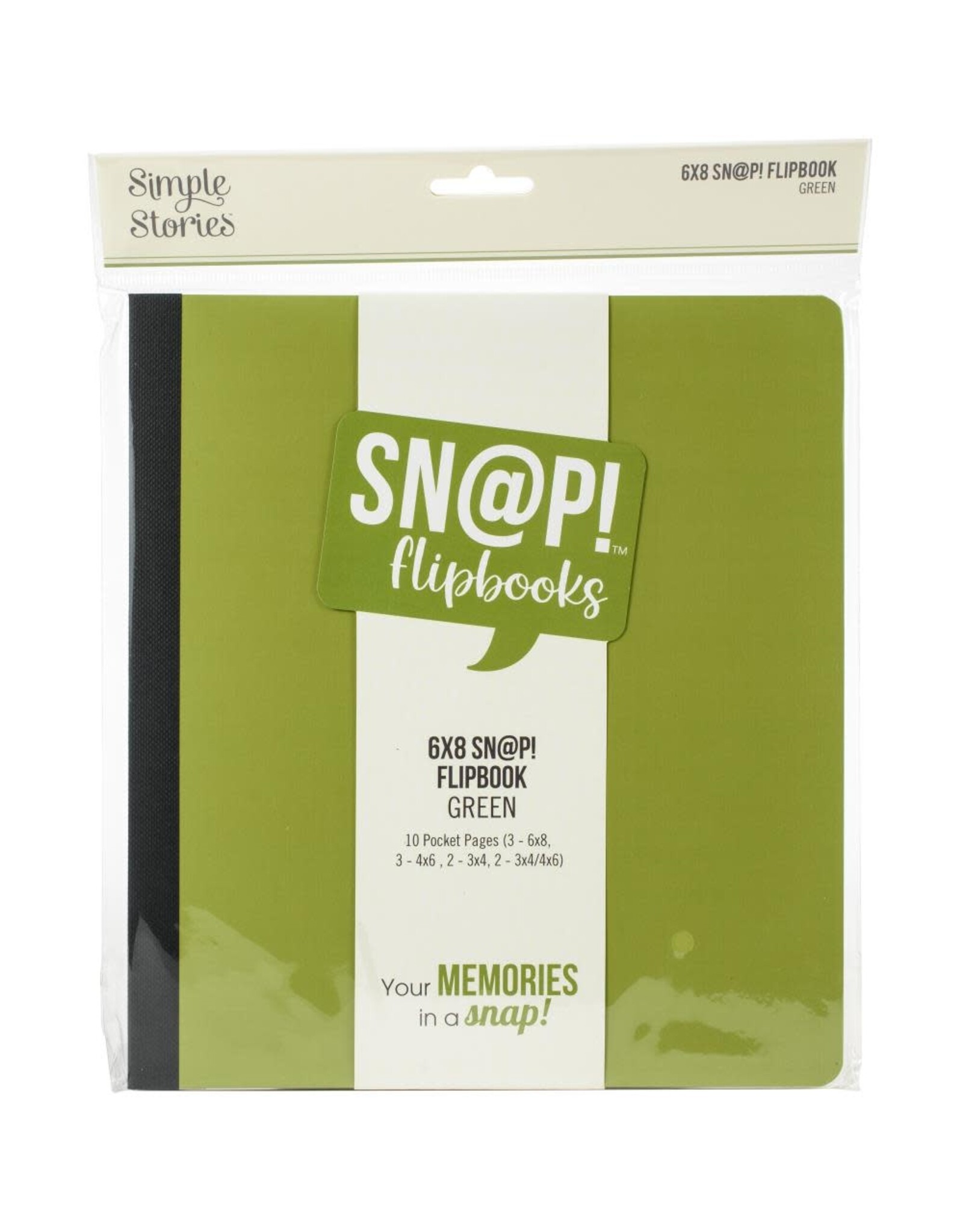 SIMPLE STORIES SIMPLE STORIES GREEN 6X8 SN@P! FLIPBOOK