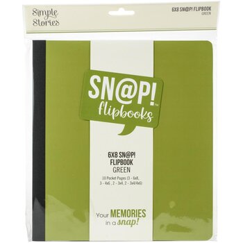 SIMPLE STORIES SIMPLE STORIES GREEN 6X8 SN@P! FLIPBOOK