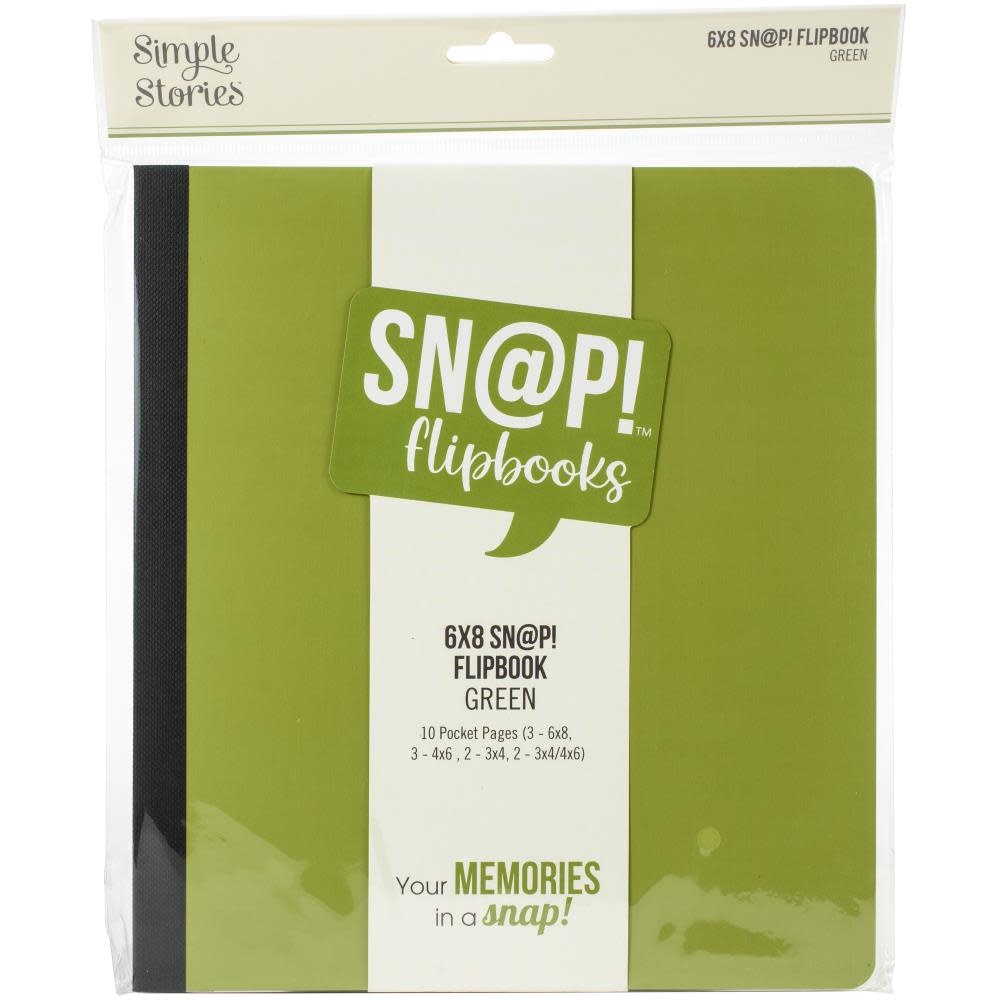 SIMPLE STORIES SIMPLE STORIES GREEN 6X8 SN@P! FLIPBOOK