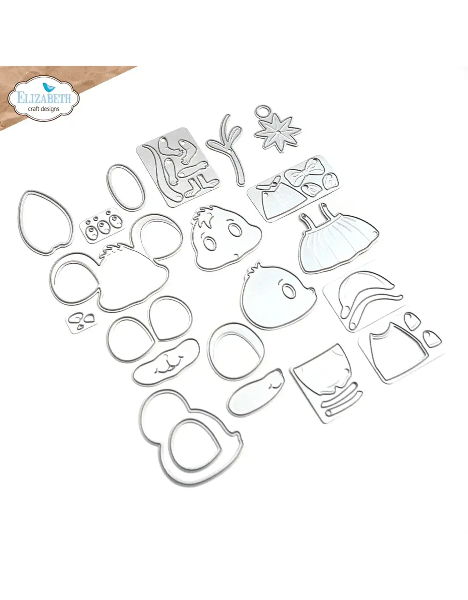 ELIZABETH CRAFT DESIGNS ELIZABETH CRAFT DESIGNS CUTE & WHIMSICAL BY JOSET VAN DE BURGT LITTLE MOUSE DIE SET