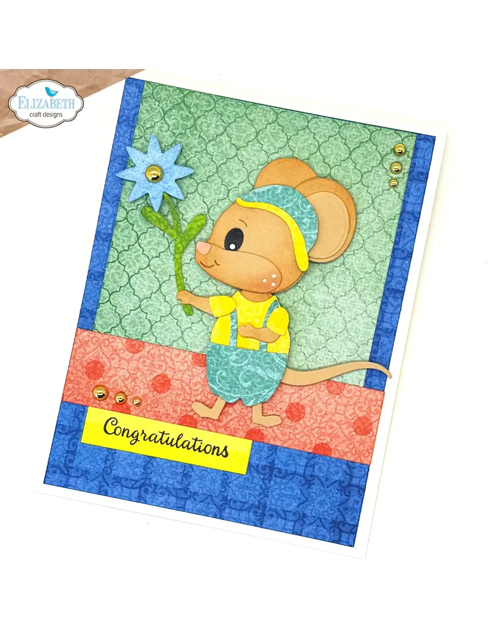 ELIZABETH CRAFT DESIGNS ELIZABETH CRAFT DESIGNS CUTE & WHIMSICAL BY JOSET VAN DE BURGT LITTLE MOUSE DIE SET