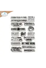 ELIZABETH CRAFT DESIGNS ELIZABETH CRAFT DESIGNS CUTE & WHIMSICAL GOOD TIMES SPORTS SENTIMENTS CLEAR STAMP SET