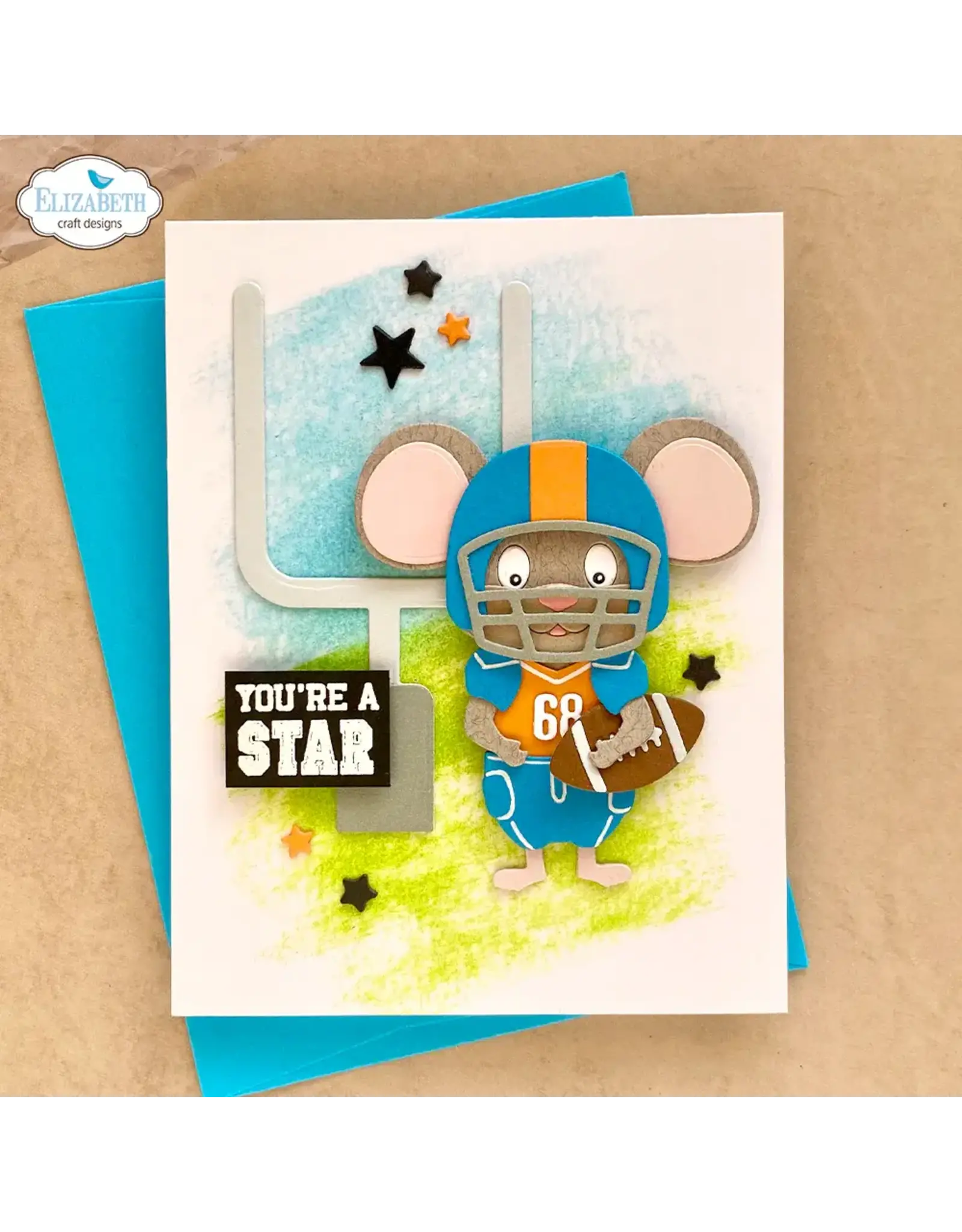 ELIZABETH CRAFT DESIGNS ELIZABETH CRAFT DESIGNS CUTE & WHIMSICAL GOOD TIMES SPORTS SENTIMENTS CLEAR STAMP SET