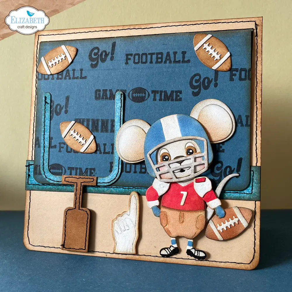 ELIZABETH CRAFT DESIGNS ELIZABETH CRAFT DESIGNS CUTE & WHIMSICAL GOOD TIMES SPORTS SENTIMENTS CLEAR STAMP SET