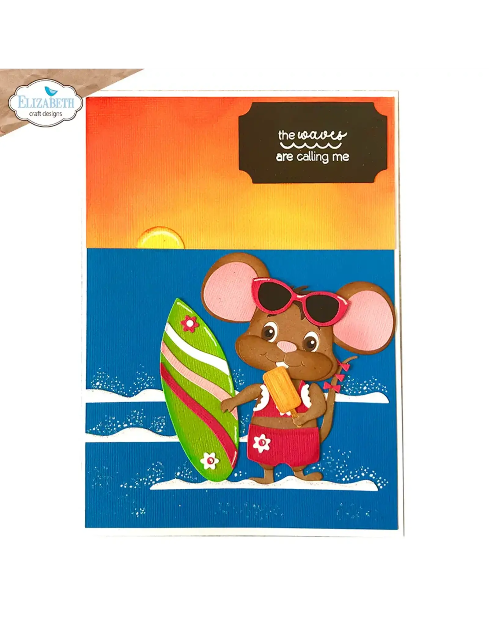 ELIZABETH CRAFT DESIGNS ELIZABETH CRAFT DESIGNS CUTE & WHIMSICAL GOOD TIMES SUMMER TRAVEL SENTIMENTS CLEAR STAMP SET