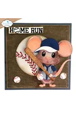 ELIZABETH CRAFT DESIGNS ELIZABETH CRAFT DESIGNS CUTE & WHIMSICAL GOOD TIMES BY JOSET VAN DE BURGT FOOTBALL/BASEBALL ACCESSORIES DIE SET