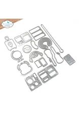 ELIZABETH CRAFT DESIGNS ELIZABETH CRAFT DESIGNS CUTE & WHIMSICAL GOOD TIMES BY JOSET VAN DE BURGT TRAVEL ACCESSORIES DIE SET