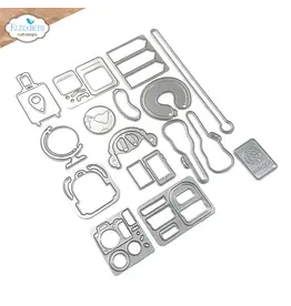 ELIZABETH CRAFT DESIGNS ELIZABETH CRAFT DESIGNS CUTE & WHIMSICAL GOOD TIMES BY JOSET VAN DE BURGT TRAVEL ACCESSORIES DIE SET