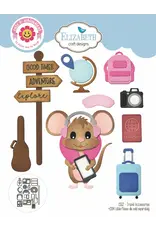 ELIZABETH CRAFT DESIGNS ELIZABETH CRAFT DESIGNS CUTE & WHIMSICAL GOOD TIMES BY JOSET VAN DE BURGT TRAVEL ACCESSORIES DIE SET