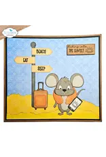 ELIZABETH CRAFT DESIGNS ELIZABETH CRAFT DESIGNS CUTE & WHIMSICAL GOOD TIMES BY JOSET VAN DE BURGT TRAVEL ACCESSORIES DIE SET
