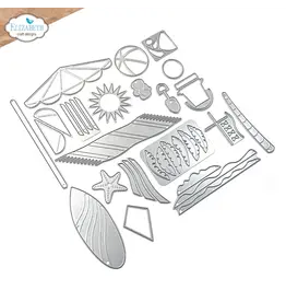 ELIZABETH CRAFT DESIGNS ELIZABETH CRAFT DESIGNS CUTE & WHIMSICAL GOOD TIMES BY JOSET VAN DE BURGT BEACH SCENERY DIE SET