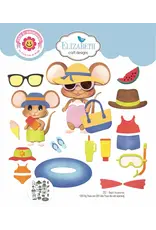 ELIZABETH CRAFT DESIGNS ELIZABETH CRAFT DESIGNS CUTE & WHIMSICAL GOOD TIMES BY JOSET VAN DE BURGT BEACH ACCESSORIES DIE SET