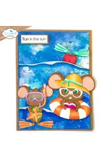 ELIZABETH CRAFT DESIGNS ELIZABETH CRAFT DESIGNS CUTE & WHIMSICAL GOOD TIMES BY JOSET VAN DE BURGT BEACH ACCESSORIES DIE SET