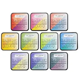LISA HORTON CRAFTS LISA HORTON CRAFTS CLOUD 9 COLOR SHIFT INK PAD BUNDLE ALL 10 COLORS