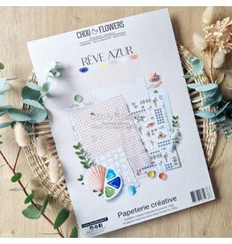 CHOU & FLOWERS CHOU & FLOWERS COLLECTION SOUVENIRS RÊVE AZUR CRÉATIVE A4 COLLECTION PACK