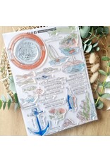 CHOU & FLOWERS CHOU & FLOWERS COLLECTION RÊVE AZUR LE HUBLOT A4 CLEAR STAMP SET