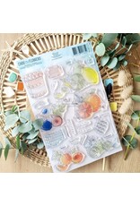 CHOU & FLOWERS CHOU & FLOWERS COLLECTION RÊVE AZUR TUTTI FRUTTI A5 CLEAR STAMP SET
