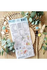 CHOU & FLOWERS CHOU & FLOWERS COLLECTION RÊVE AZUR MOSAIQUE D'ETE DL CLEAR STAMP SET