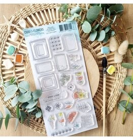 CHOU & FLOWERS CHOU & FLOWERS COLLECTION RÊVE AZUR MOSAIQUE D'ETE DL CLEAR STAMP SET