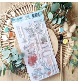 CHOU & FLOWERS CHOU & FLOWERS COLLECTION RÊVE AZUR UN AIR D'ITALIE DL CLEAR STAMP SET