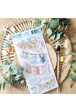 CHOU & FLOWERS CHOU & FLOWERS COLLECTION RÊVE AZUR LESSIVES D'ETE DL CLEAR STAMP SET