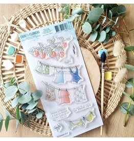CHOU & FLOWERS CHOU & FLOWERS COLLECTION RÊVE AZUR LESSIVES D'ETE DL CLEAR STAMP SET