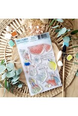 CHOU & FLOWERS CHOU & FLOWERS COLLECTION RÊVE AZUR DEAR FRIEND A6 CLEAR STAMP SET