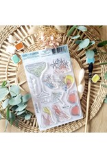 CHOU & FLOWERS CHOU & FLOWERS COLLECTION RÊVE AZUR RELAX A6 CLEAR STAMP SET