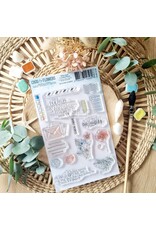 CHOU & FLOWERS CHOU & FLOWERS COLLECTION RÊVE AZUR COURRIERS FLEURIS A6 CLEAR STAMP SET