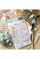 CHOU & FLOWERS CHOU & FLOWERS COLLECTION RÊVE AZUR LES GLACES A6 CLEAR STAMP SET