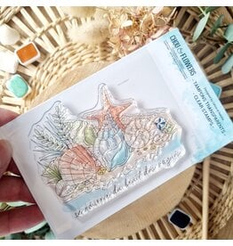 CHOU & FLOWERS CHOU & FLOWERS COLLECTION RÊVE AZUR LES COQUILLAGES A7 CLEAR STAMP