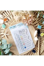 CHOU & FLOWERS CHOU & FLOWERS COLLECTION RÊVE AZUR BLEU COMME A7 CLEAR STAMP