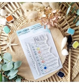 CHOU & FLOWERS CHOU & FLOWERS COLLECTION RÊVE AZUR BLEU COMME A7 CLEAR STAMP