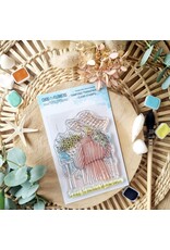 CHOU & FLOWERS CHOU & FLOWERS COLLECTION RÊVE AZUR FILLE BORD DE MER A7 CLEAR STAMP