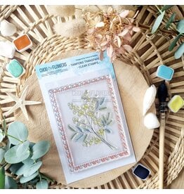CHOU & FLOWERS CHOU & FLOWERS COLLECTION RÊVE AZUR MIMOSA A7 CLEAR STAMP