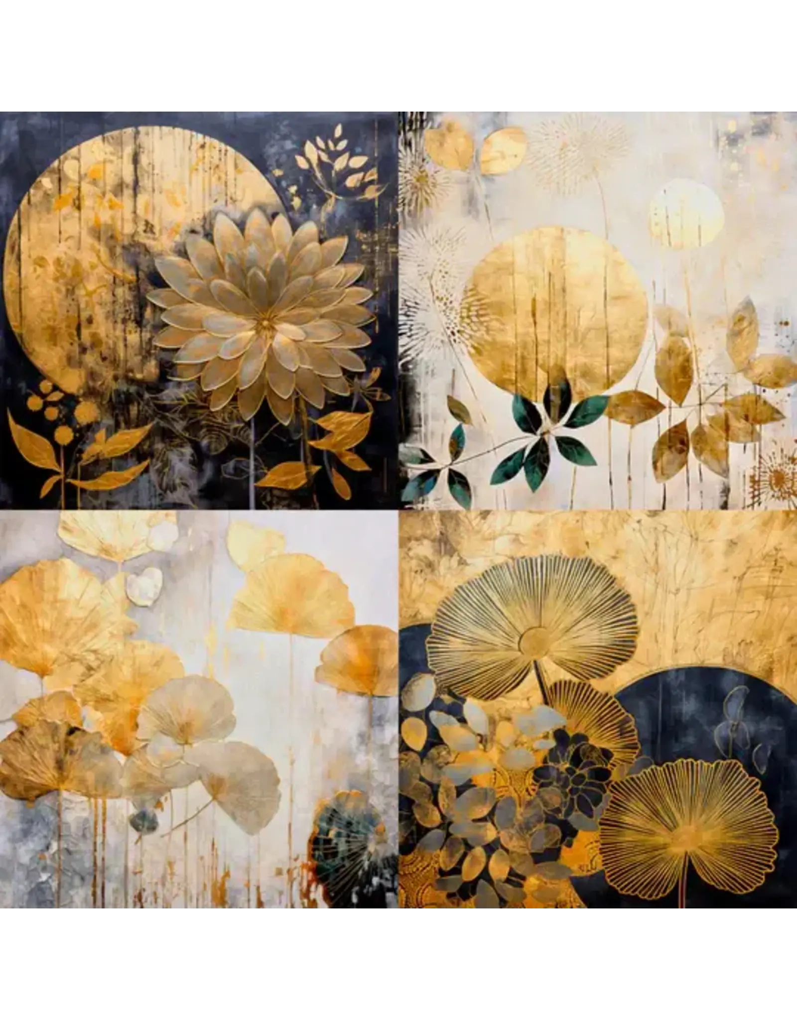SIMPLY STATED SIMPLY STATED GOLDEN BOTANICALS 9 12x12 GLOSSY CARDSTOCK